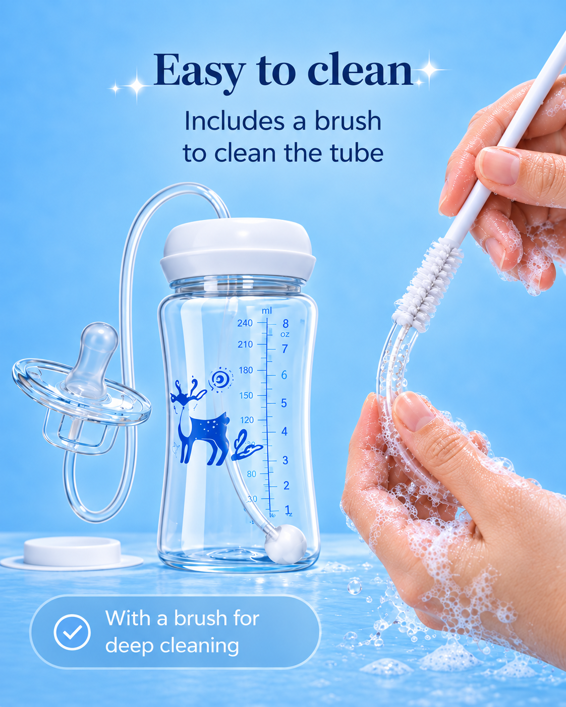 3-in-1 Baby Feeding Bottle